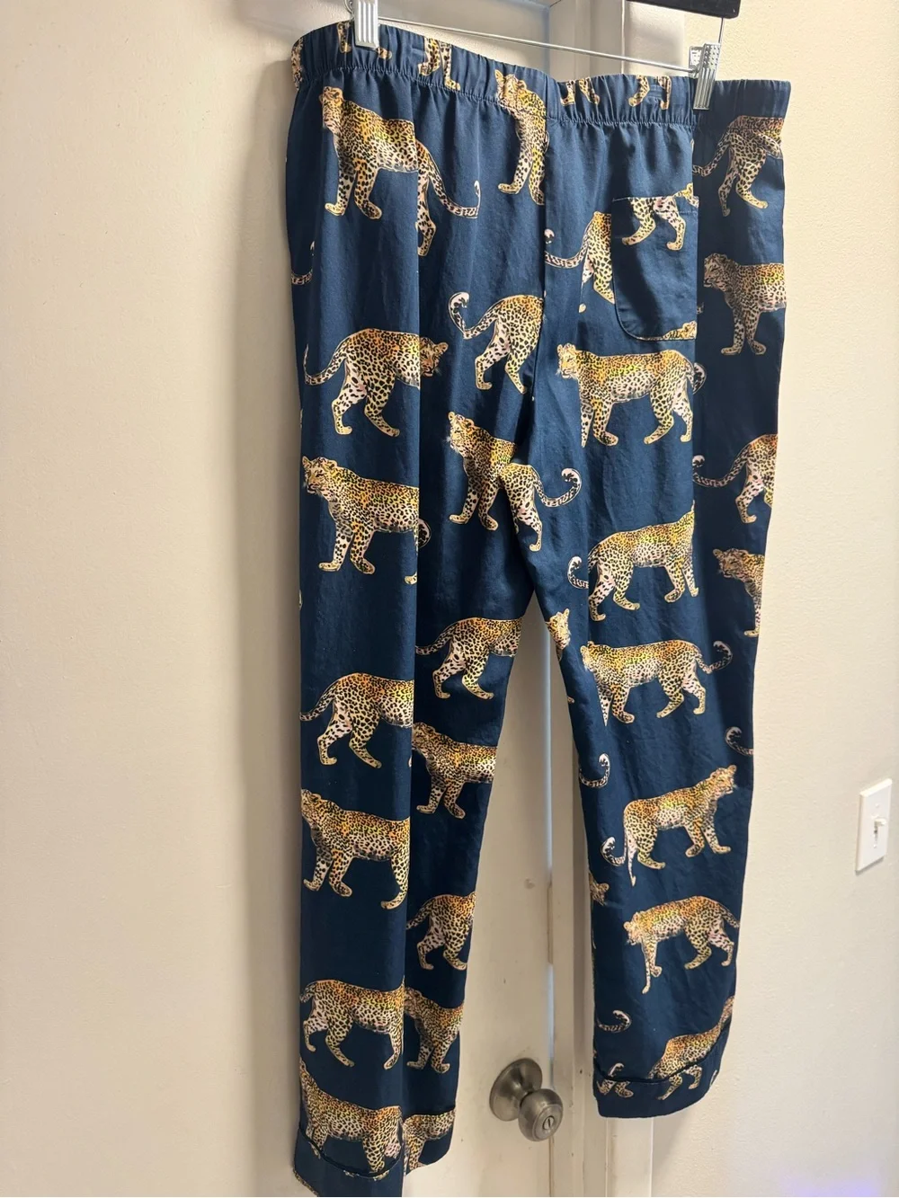 Katie Kime Leopard Print Cotton Pajama Set – Size L
